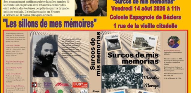 Présentation du livre « Surcos de mis memorias »  de Ramon Morales Morago